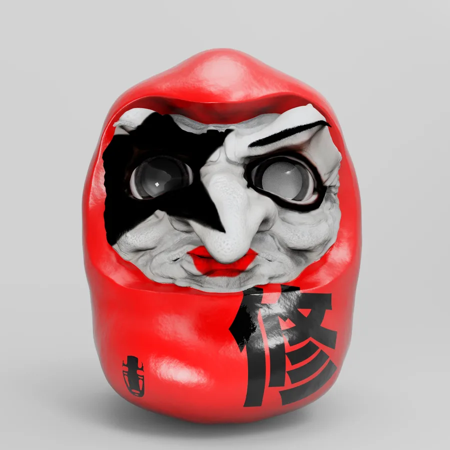 Daruma Kiss starchild